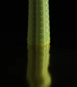 Bud Vase Close-up of the texture details at the bottom of the side