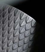Ceramic Cups Close-up of the dragon-scale texture on the silver cup body