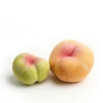 Grandmillennial Style Decor Ceramic Flat Peach front view