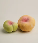 Grandmillennial Style Decor Ceramic Flat Peach front view 01
