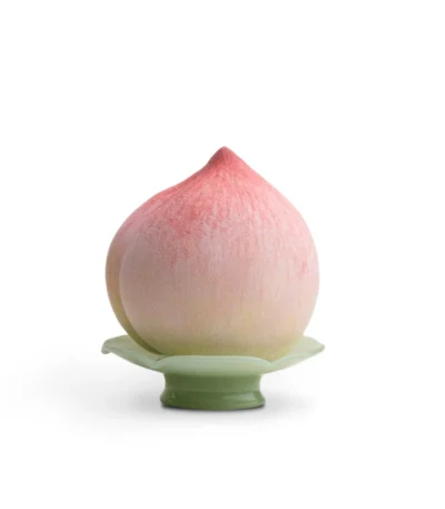 Ceramic Ornaments Pink Peach front view