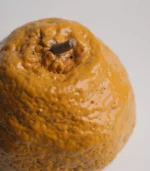 Mid Century Modern Decor Ceramic Tangerine Top detail view