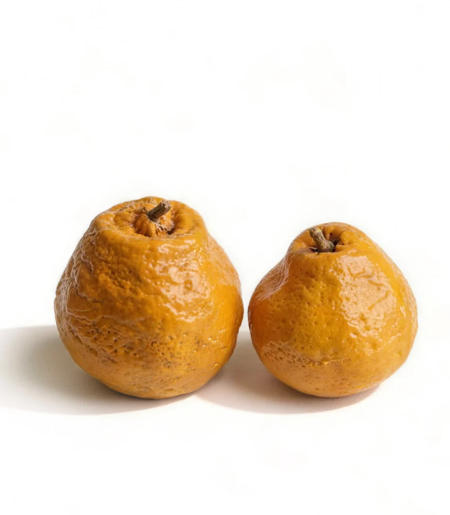 Mid Century Modern Decor Ceramic Tangerine front view