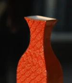 Ceramic Vase Close-up view of the side of the bottle opening 01