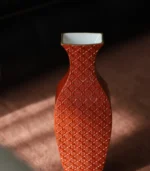 Ceramic Vase Close-up view of the side of the bottle opening 02