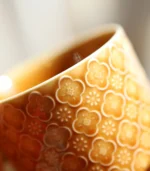 Handmade Ceramic Mugs Close-up view of the mug rim