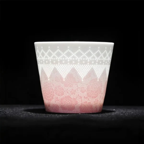 Pink and white gradient