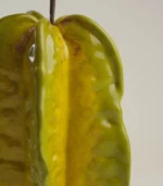 Modern Decor - Macro of the hand-carved ridges on a ceramic starfruit o2