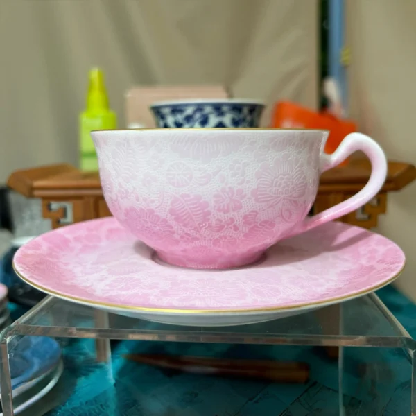Pink and white