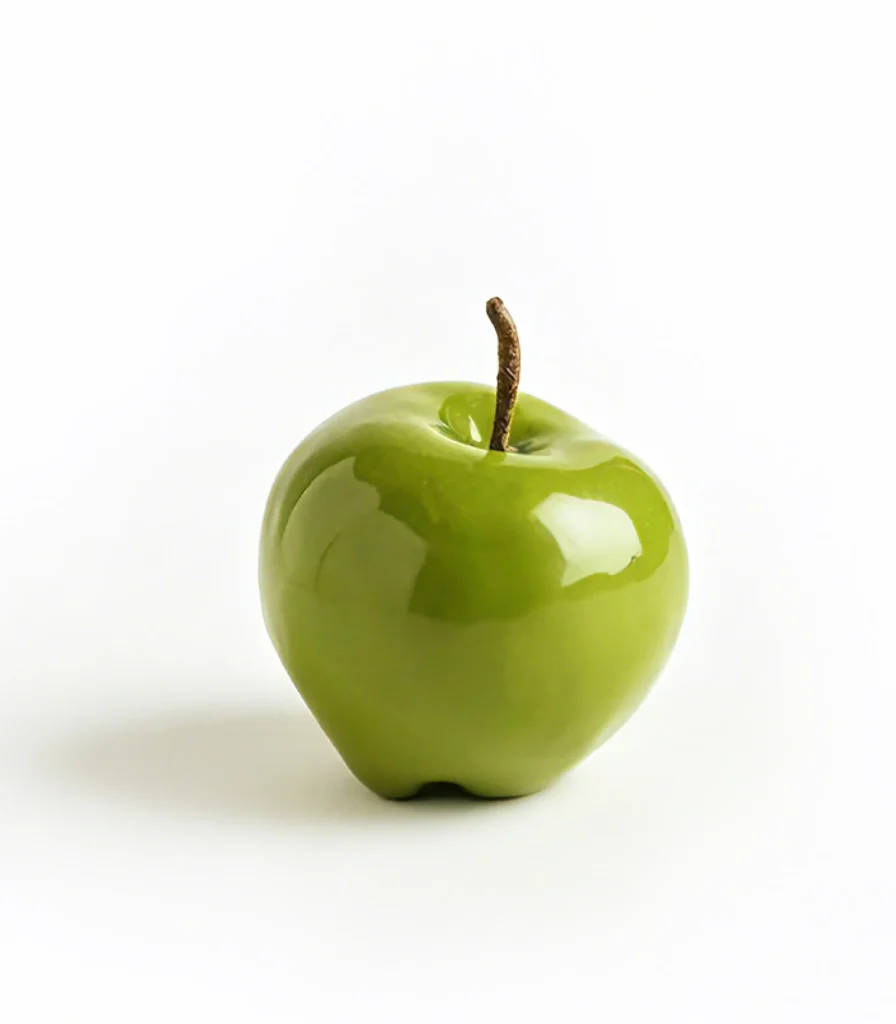 Teacher Gift-Hyper-Realistic Ceramic Apple - front view