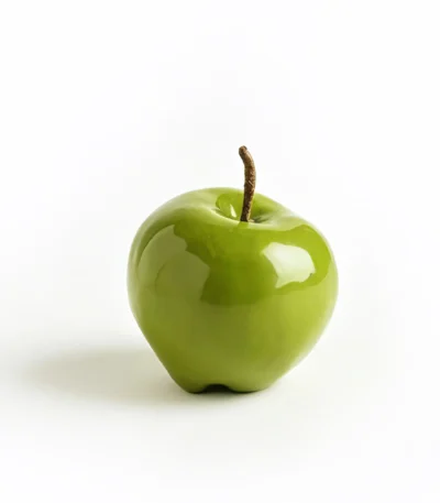 Teacher Gift-Hyper-Realistic Ceramic Apple - front view