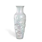 Velvet Pearl Glaze Porcelain Vase front view