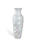 Velvet Pearl Glaze Porcelain Vase front view