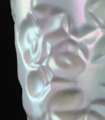 Velvet Pearl Glaze Porcelain Vase Enlarged texture detail view