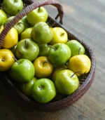 teacher gift-A basket of ceramic apples