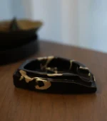 ceramic cigar ashtray Side detail view