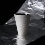 Ceramic Coffee Cup Silver Scale Mug Curated Gift