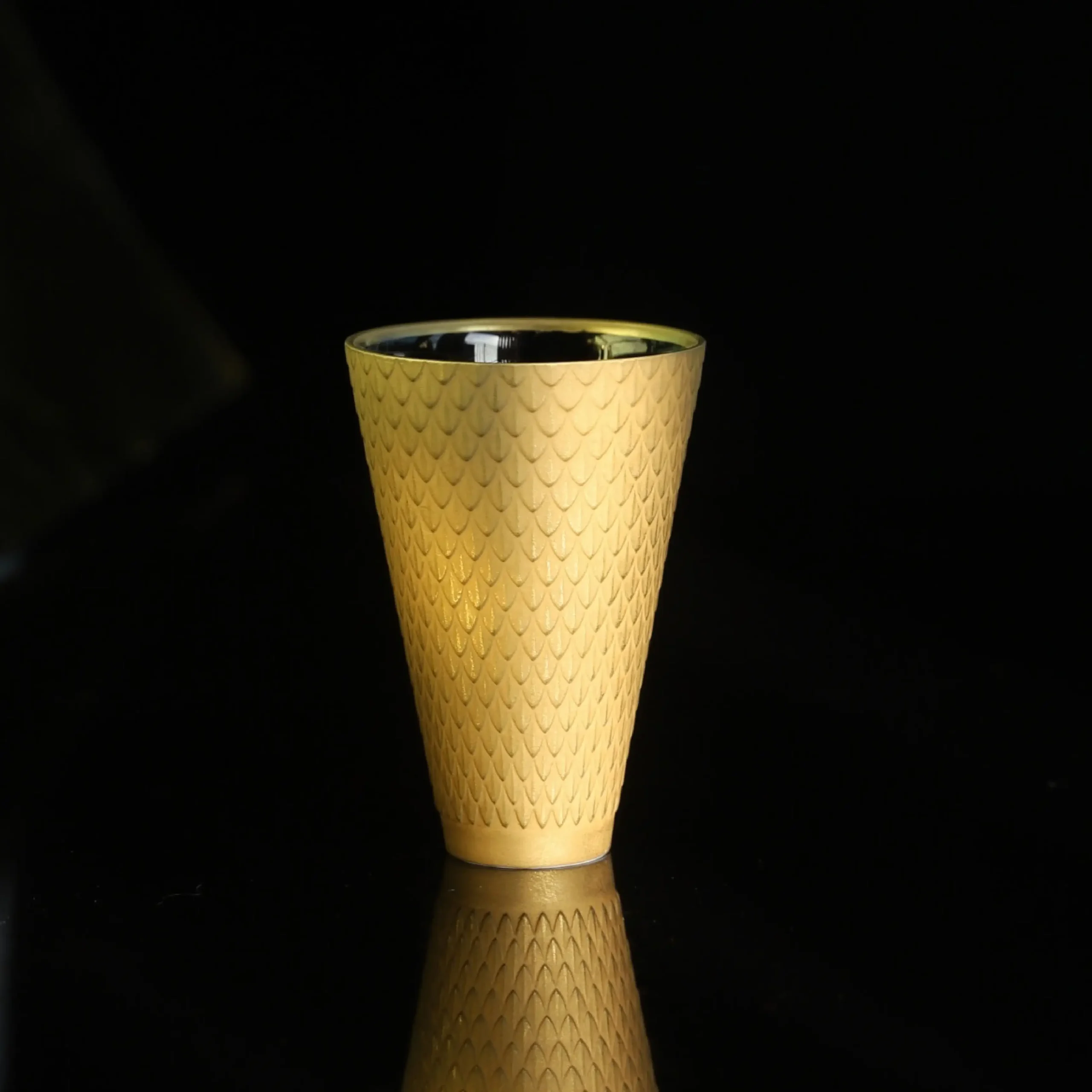 金色-sku图 (1) Sake Set Gold Ceramic Cup Luxurious Bar Statement Piece - Image 1