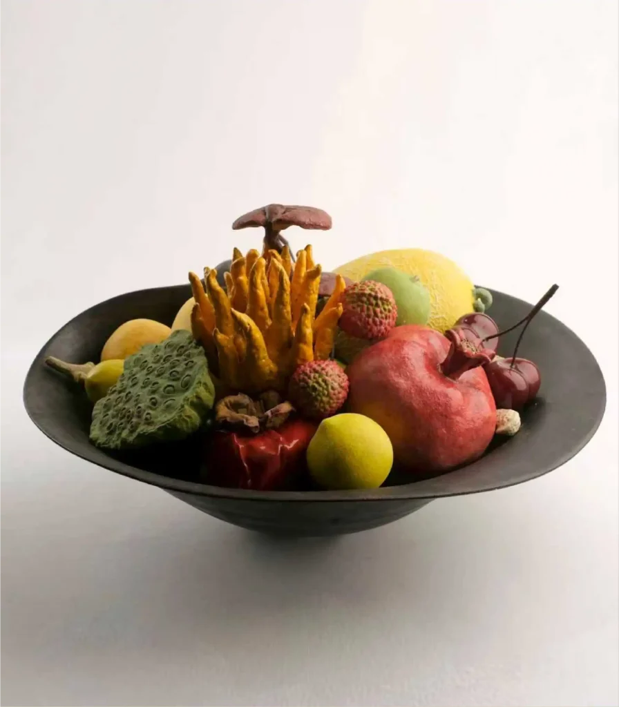 Ceramic Fruit Sculpture -handmade ceramic fruit decor