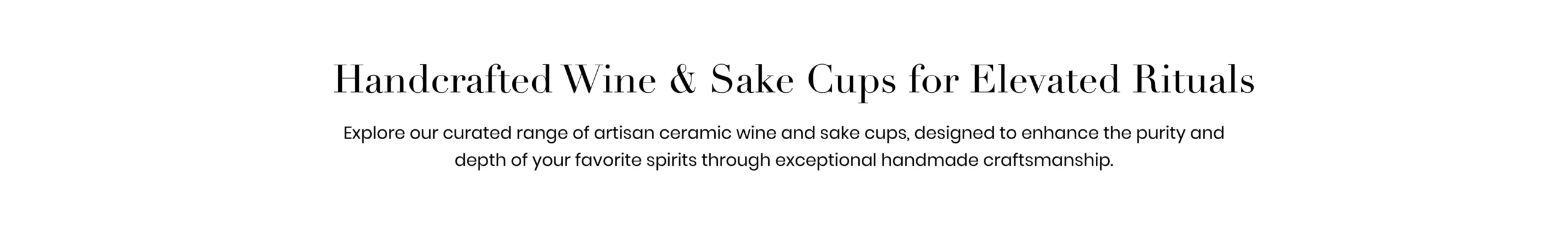 Wine & Sake Cups : :Header background image of the product page