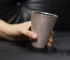 handmade ceramic mug ：handmade ceramic mug with silver-painted dragon scale pattern