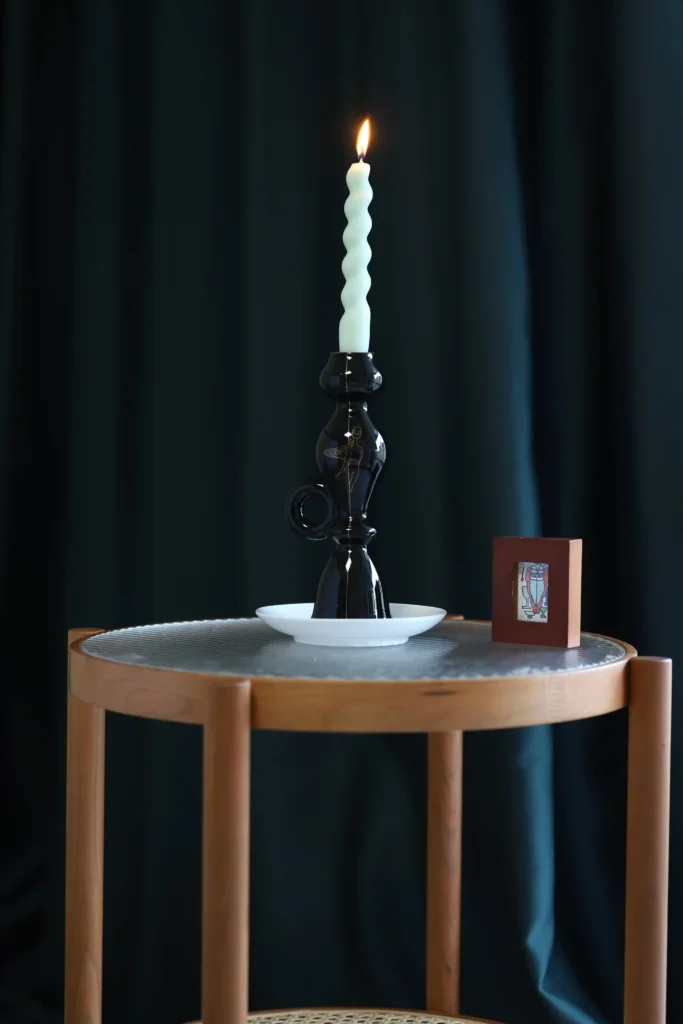 Black Candle Holders