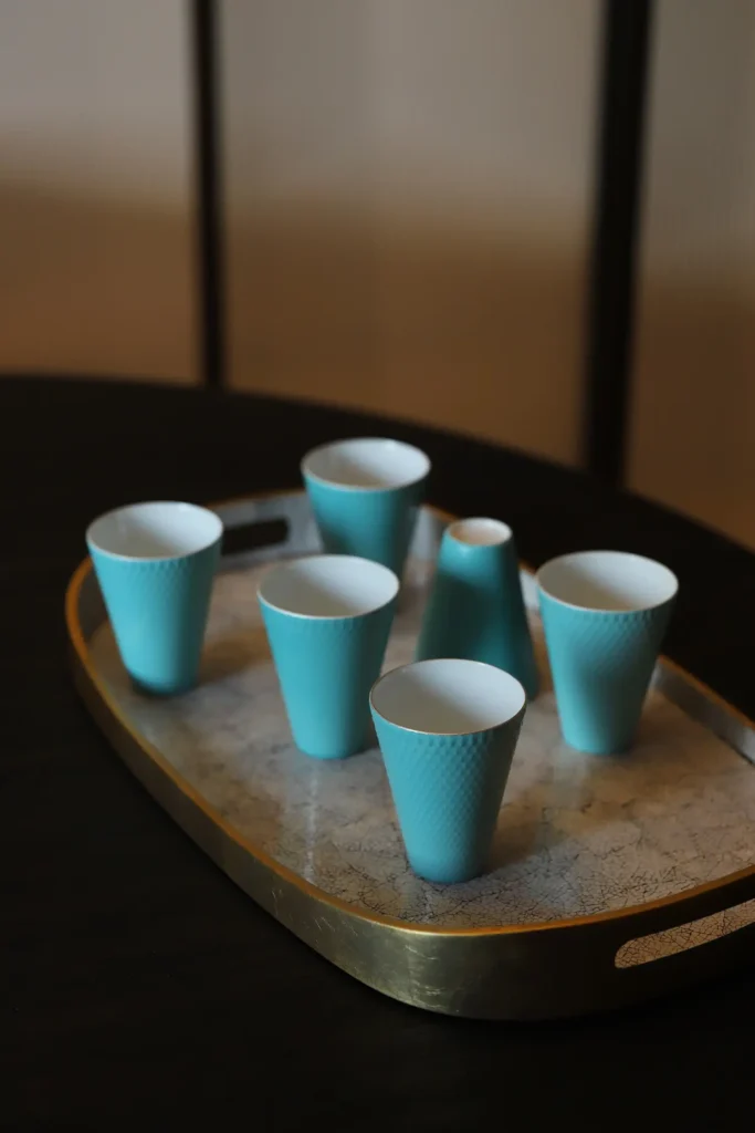 Six ceramic espresso cups​