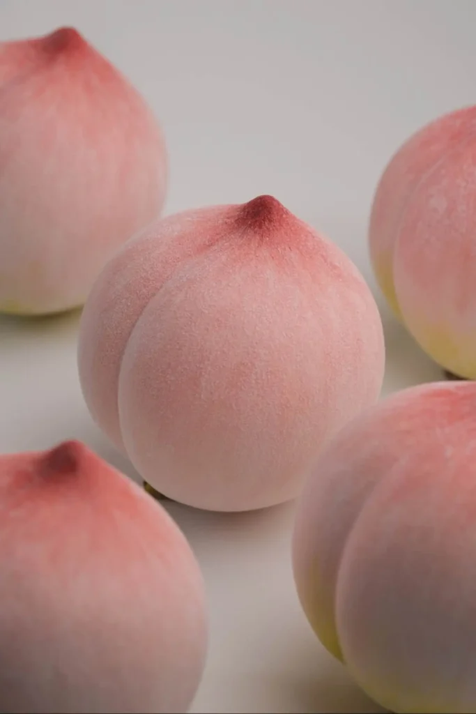 Ceramic Ornaments Pink Peach Side detail view 03