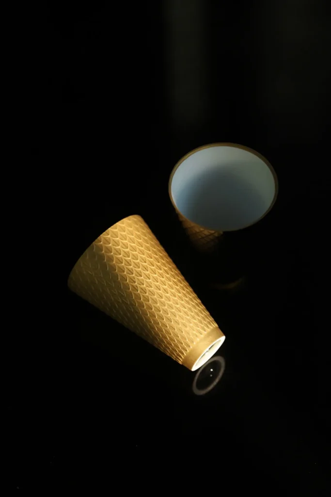 Sake Cup Detailed views of the side and rim 01